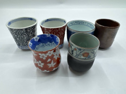 Set of 6 Glass, tall Japanese tea glass