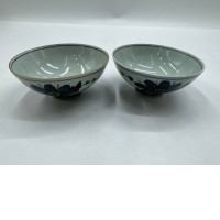 Set of 2 Glass, bowl, cup 