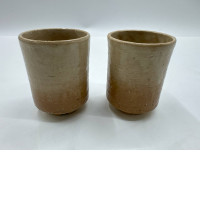 Glass, tall brown tea glass