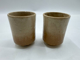 Glass, tall brown tea glass