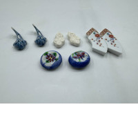 Set of 8 Glass chopstick rest