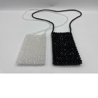 Set of 2 Black and white beaded hanging phone case Set of 2 Black and white beaded hanging phone case