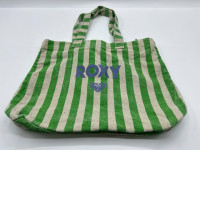 Green striped cloth bag 