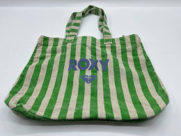 Green striped cloth bag Green striped cloth bag