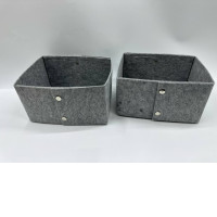 Set of 2 Gray foldable box Set of 2 Gray foldable box