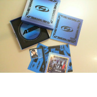 Gift set The World. Book + stickers + cd disk