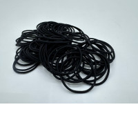 Set of Long black hair tie