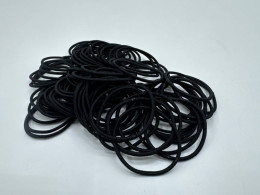 Set of Long black hair tie