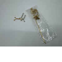 Set of 5 Gold hairpin and gold clip 