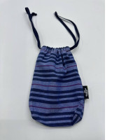 Small blue canvas bag