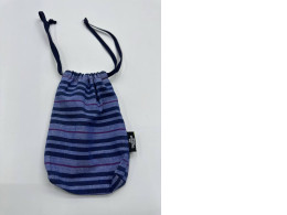 Small blue canvas bag