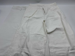 Set of 2 Women's white long jeans 