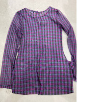 Purple checkered light dress