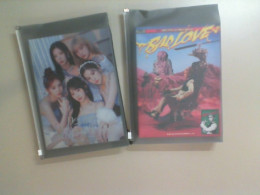 Set of 2 CDs and 2 albums with photos of singers, Korea music