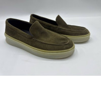 Men's brown slip-on shoes