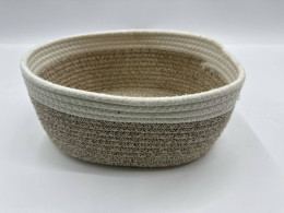 Woven laundry basket