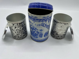 Set of 3 Empty stainless steel jar 