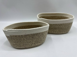 Set of 2 woven laundry basket Set of 2 woven laundry basket