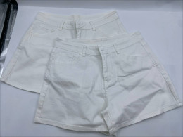 Set of 2 White jeans shorts 