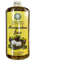Set of 3 100% Mangosteen Juice Nina Thai Herbs Mangosteen Juice Natural, 500 ml.