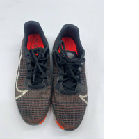 Black and orange sneakers 