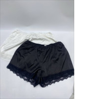Women's white and black pajama shorts Women's white and black pajama shorts