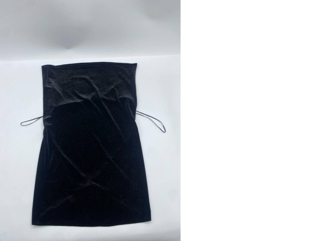 Women's black strapless evening dress Women's black strapless evening dress