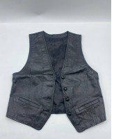 Women's black faux leather vest Women's black faux leather vest