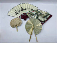 Set of 4 Japanese handheld fan