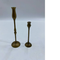 Set of 2 Brass candle stand 