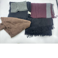 Set of 5 Knitted scarf for winter 