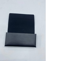 Black leather empty bag for glasses