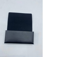 Black leather empty bag for glasses