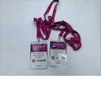 Set of 2 Card for hanging around the neck