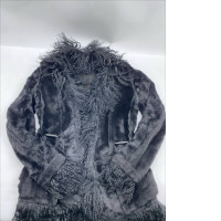 Gray-black fur coat Gray-black fur coat