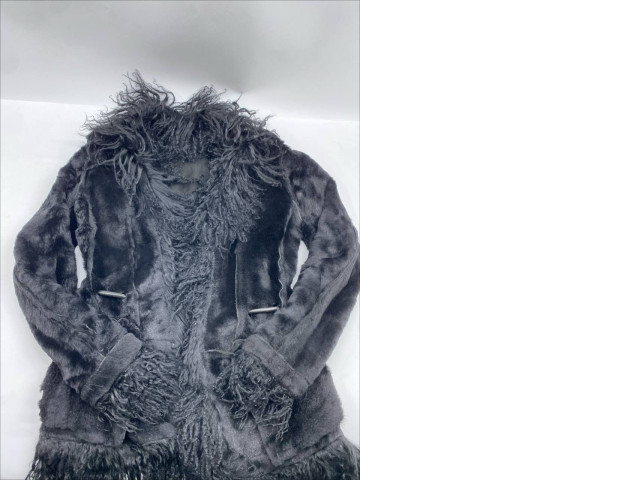 Gray-black fur coat Gray-black fur coat