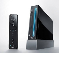 Set of 2 USED Nintendo Wii Console (Includes Wii Sports) BLACK	