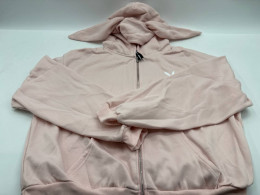 Women's pink zip-up hooded sweatshirt Women's pink zip-up hooded sweatshirt