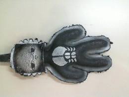 Black Keychain for Bag, Little Man