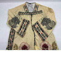 Set of 2 Light green long-sleeved V-neck shirt and light green long pants Set of 2 Light green long-sleeved V-neck shirt and light green long pants