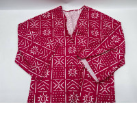 Women's red bathrobe 