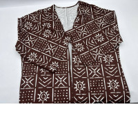 Women's dark green patterned bathrobe Women's dark green patterned bathrobe