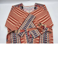 Women's plaid bathrobe Women's plaid bathrobe