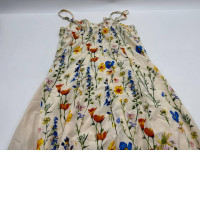 Women's cream colored floral one-shoulder dress Women's cream colored floral one-shoulder dress