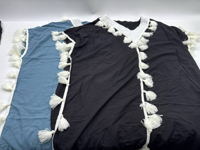 Set of 2 Women's purple and black V-neck shirt Set of 2 Women's purple and black V-neck shirt