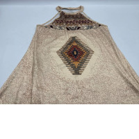 Women's light brown sleeveless dress 