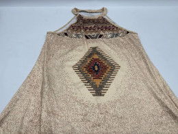 Women's light brown sleeveless dress 