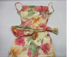 Set of 2 Cream one-shoulder short dress and cream scarf