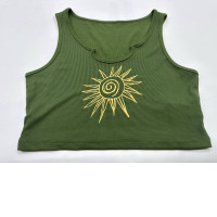 Women's green tank top 