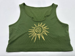 Women's green tank top 